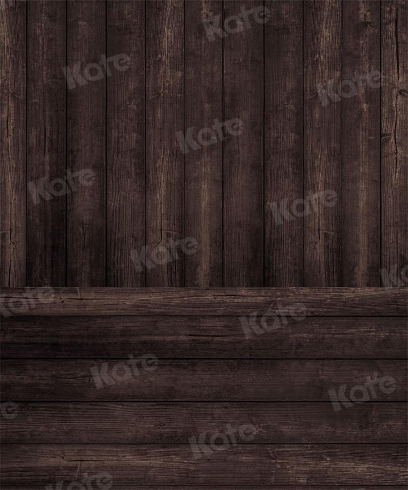 Kate Couture de planches Bois Marron foncé Toile de fond pour la photographie - Kate Backdrop FR