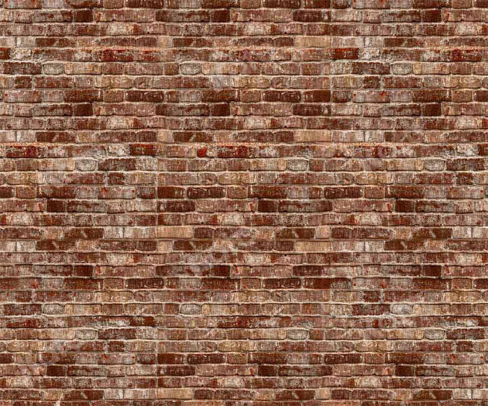Kate Mur de briques Abstrait Brun Toile de fond conçue par Kate Image - Kate Backdrop FR