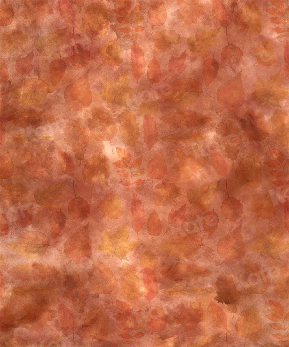 Kate Abstrait Feuille d'érable Orange Toile de fond pour la photographie - Kate Backdrop FR