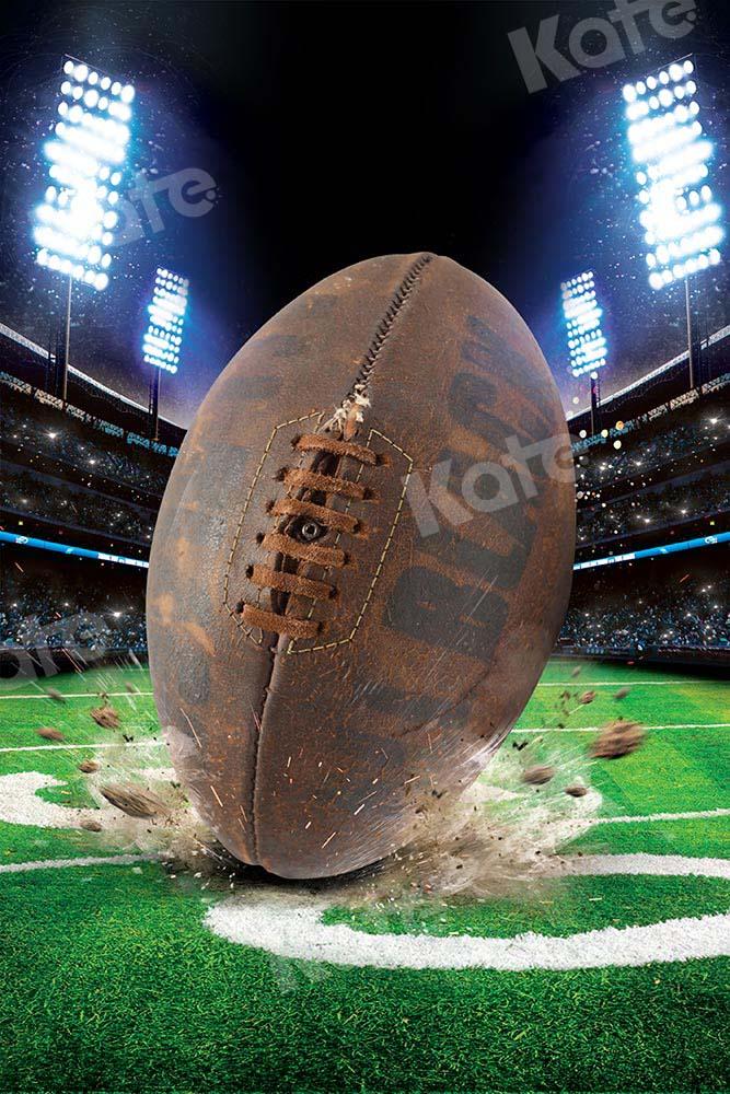 Kate Sport Football américain Stade Toile de fond conçue par Chain Photography - Kate Backdrop FR