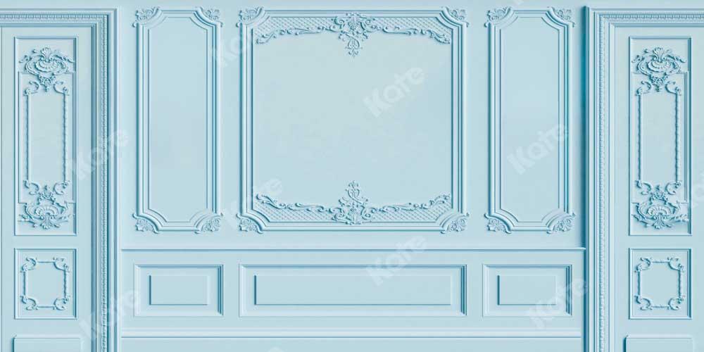 Kate Mur Bleu Moderne Vintage Toile de fond conçue par Chain Photographie - Kate Backdrop FR