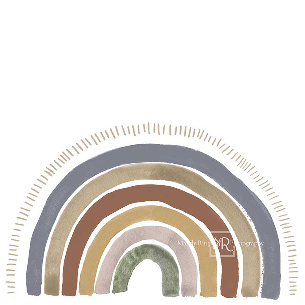 Kate Arc-en-ciel Boho Enfant Toile de fond conçue par Mandy Ringe - Kate Backdrop FR