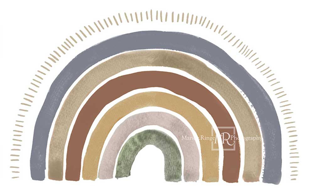 Kate Arc-en-ciel Boho Enfant Toile de fond conçue par Mandy Ringe - Kate Backdrop FR