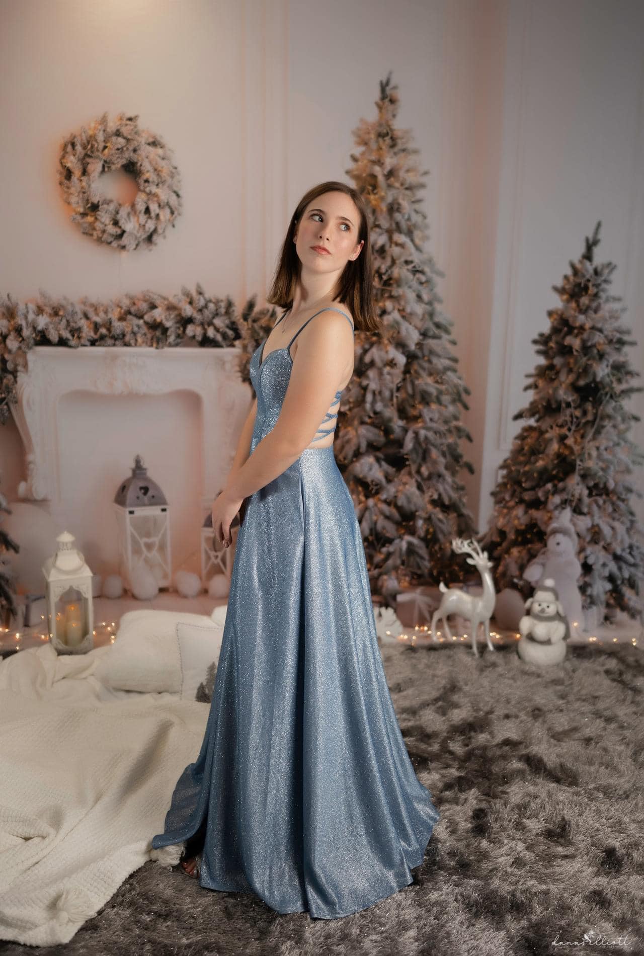 Kate Ours Sapin de Noël Arbre Cheminée Blanc Toile de fond pour la photographie - Kate Backdrop FR