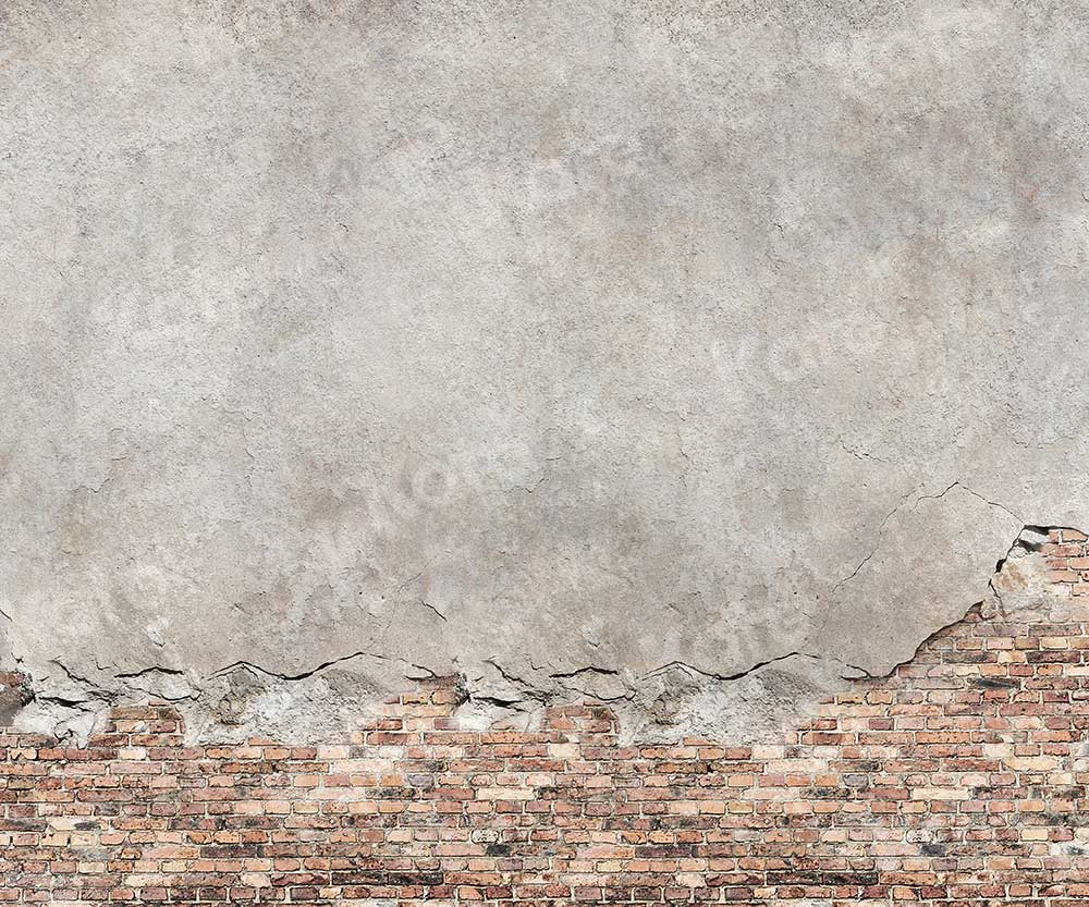 Kate Vieux Mur de briques Fissure Toile de fond Conçu par Chain Photographie - Kate Backdrop FR