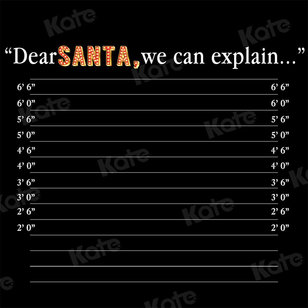 Kate Cher Père Noël Toile de Fond Noir Abstrait pour la Photographie - Kate Backdrop FR