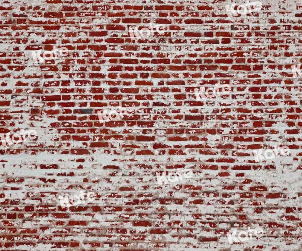 Kate Toile de fond de mur de briques délabrées conçue par Chain Photographie - Kate Backdrop FR
