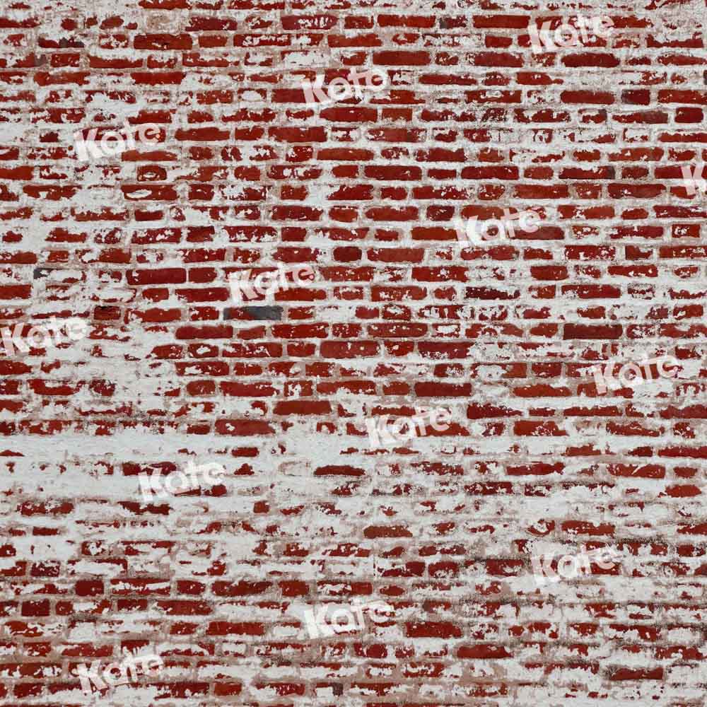 Kate Toile de fond de mur de briques délabrées conçue par Chain Photographie - Kate Backdrop FR