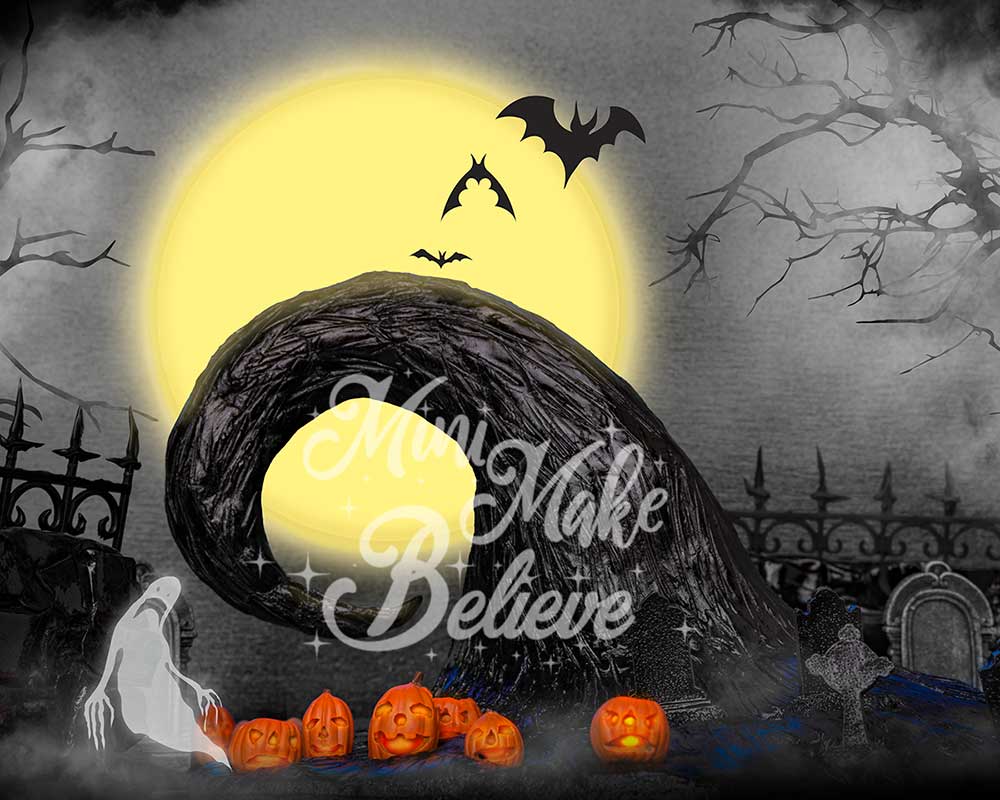 Kate Toile de fond Halloween Nightmare conçue par Mini MakeBelieve - Kate Backdrop FR