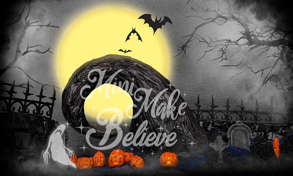 Kate Toile de fond Halloween Nightmare conçue par Mini MakeBelieve - Kate Backdrop FR