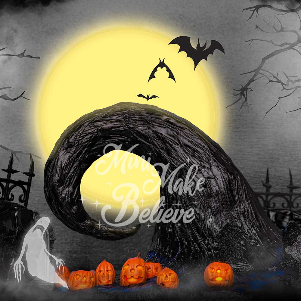 Kate Toile de fond Halloween Nightmare conçue par Mini MakeBelieve - Kate Backdrop FR