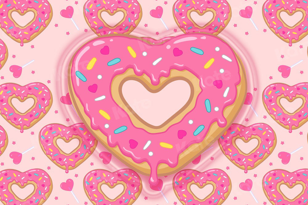 Kate Beignet en forme de Coeur Rose Cake smash Toile de fond pour la photographie - Kate Backdrop FR