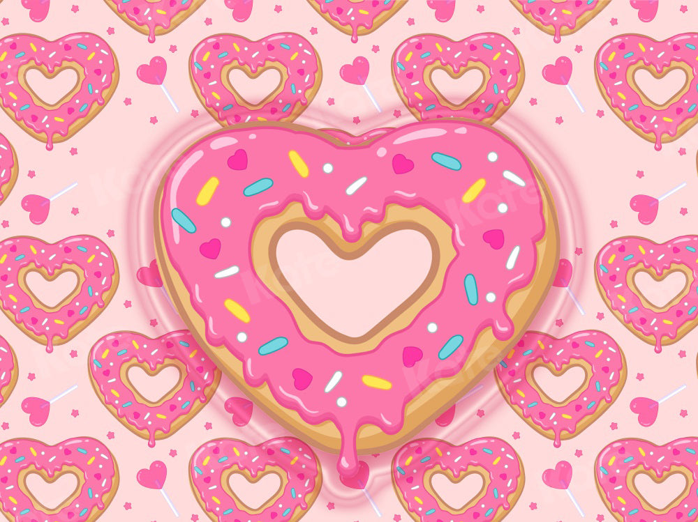 Kate Beignet en forme de Coeur Rose Cake smash Toile de fond pour la photographie - Kate Backdrop FR