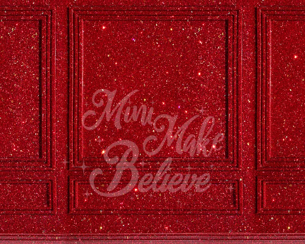 Kate Rouge Scintiller Toile de fond conçue par Mini MakeBelieve - Kate Backdrop FR