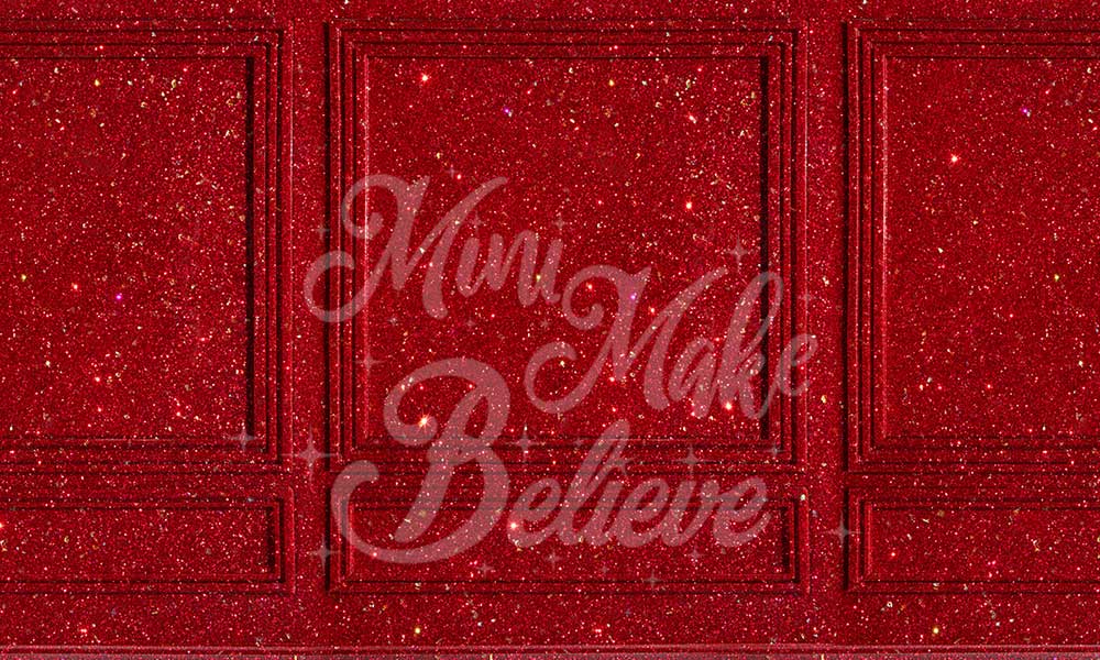 Kate Rouge Scintiller Toile de fond conçue par Mini MakeBelieve - Kate Backdrop FR