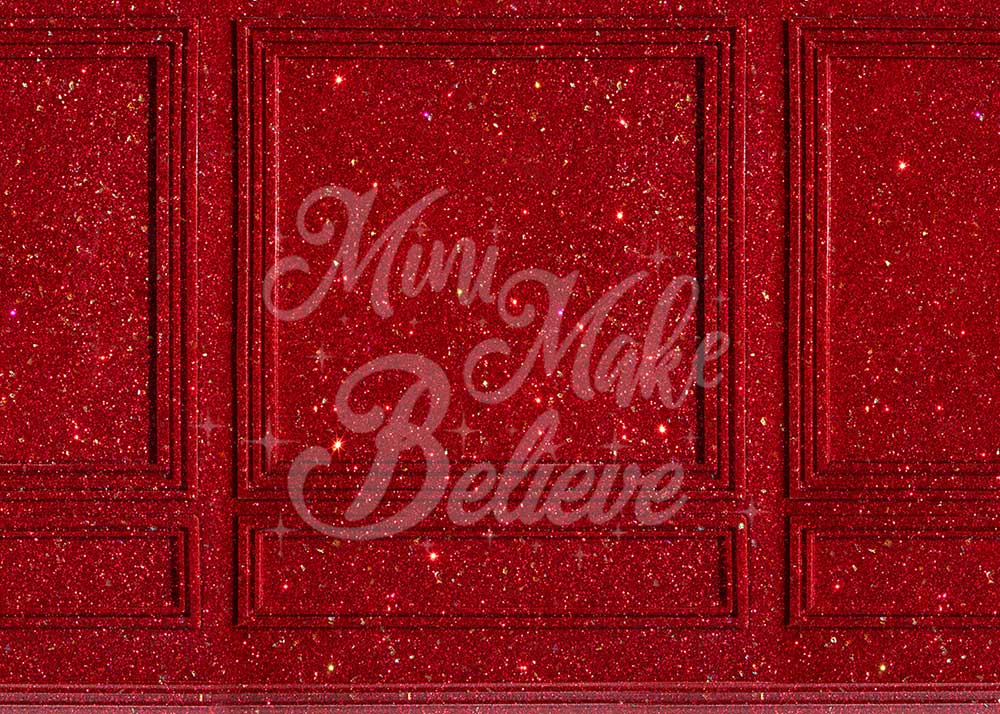 Kate Rouge Scintiller Toile de fond conçue par Mini MakeBelieve - Kate Backdrop FR