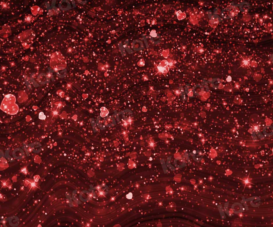 Kate Rouge Saint-Valentin Bokeh Amour Brillant Toile de fond pour la photographie - Kate Backdrop FR