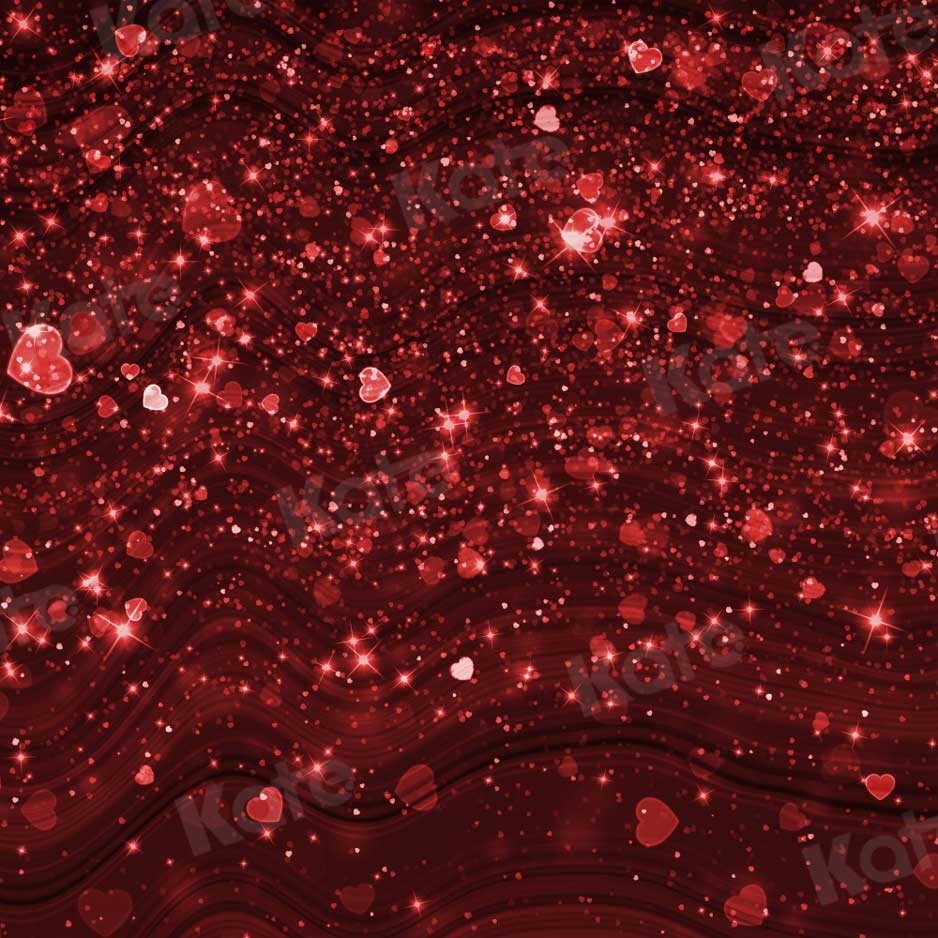 Kate Rouge Saint-Valentin Bokeh Amour Brillant Toile de fond pour la photographie - Kate Backdrop FR
