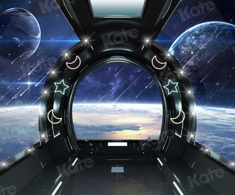 Kate Vaisseau spatial Terre Univers Toile de fond pour la photographie - Kate Backdrop FR