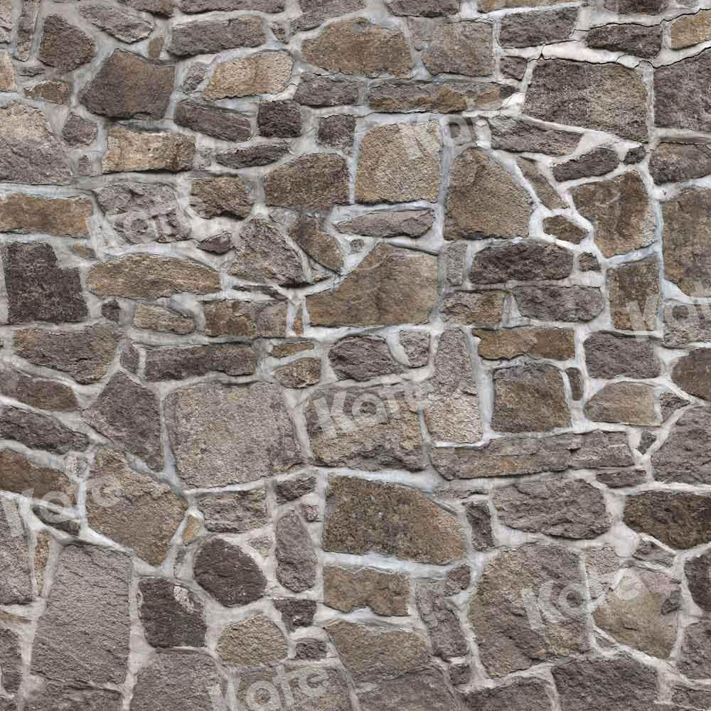 Kate Texture de toile de fond de mur de cadre en pierre conçue par Chain Photography - Kate Backdrop FR