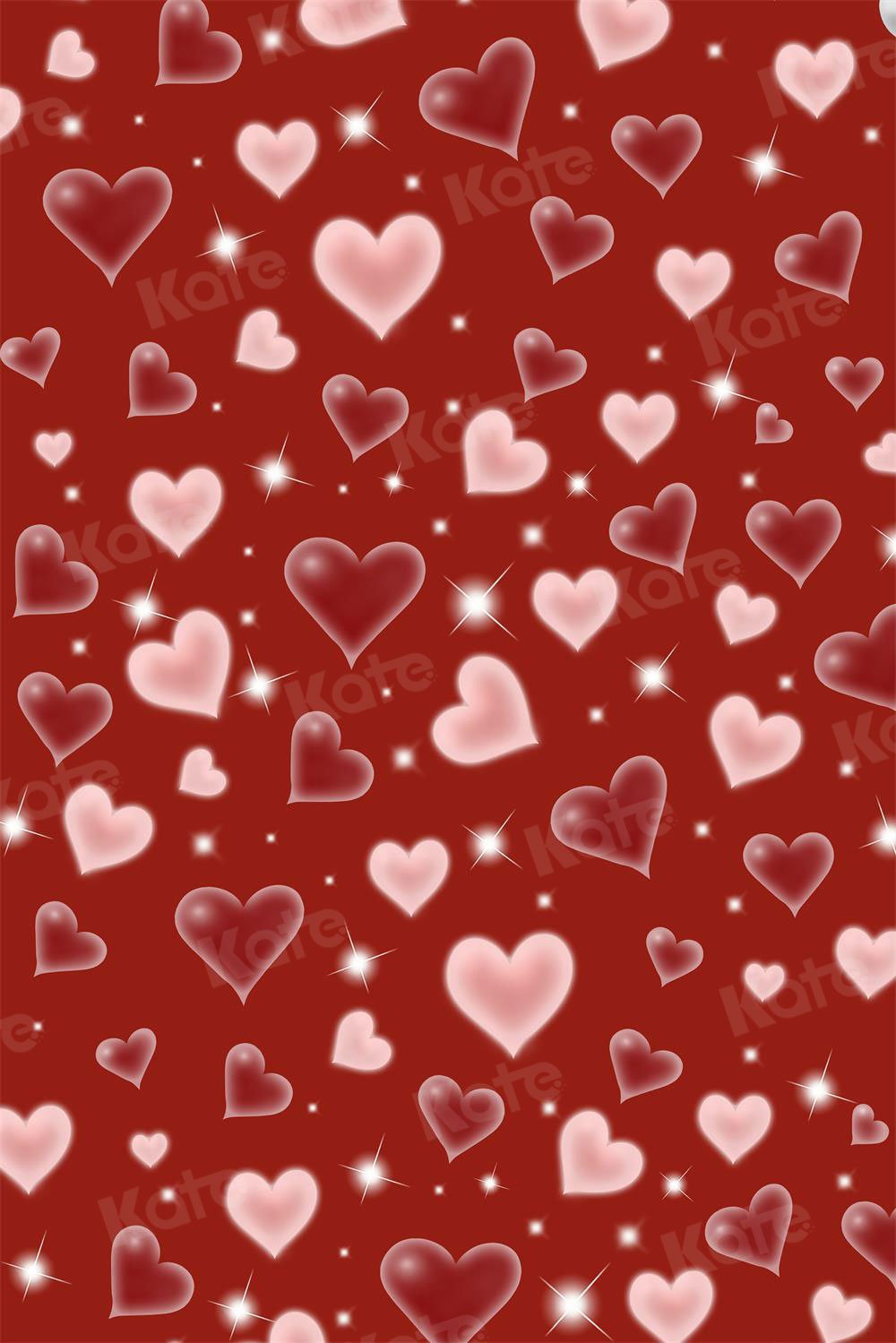 Kate Saint-Valentin Amour Rouge Portrait Toile de fond pour la photographie - Kate Backdrop FR