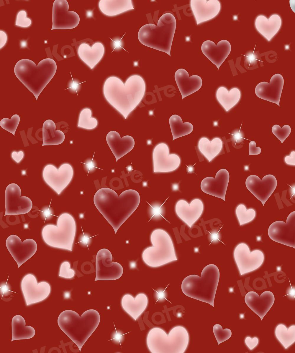 Kate Saint-Valentin Amour Rouge Portrait Toile de fond pour la photographie - Kate Backdrop FR