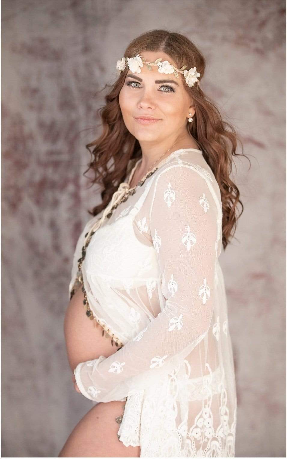 Katebackdrop£ºKate Vintage White Pattern Abstract Texture Backdrops for Studio