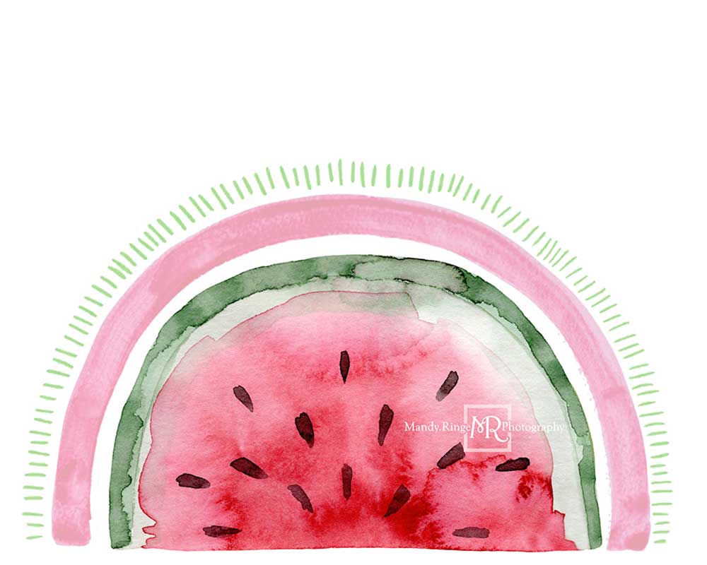 Kate Arc-en-ciel Pastèque Été Toile de fond conçue par Mandy Ringe - Kate Backdrop FR