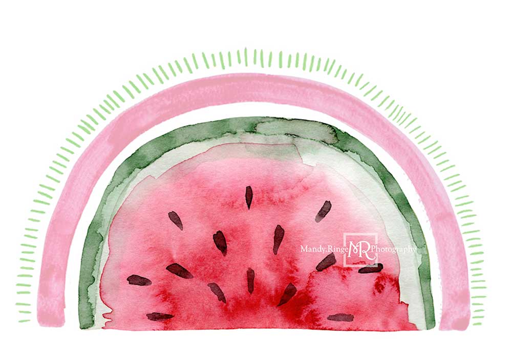 Kate Arc-en-ciel Pastèque Été Toile de fond conçue par Mandy Ringe - Kate Backdrop FR