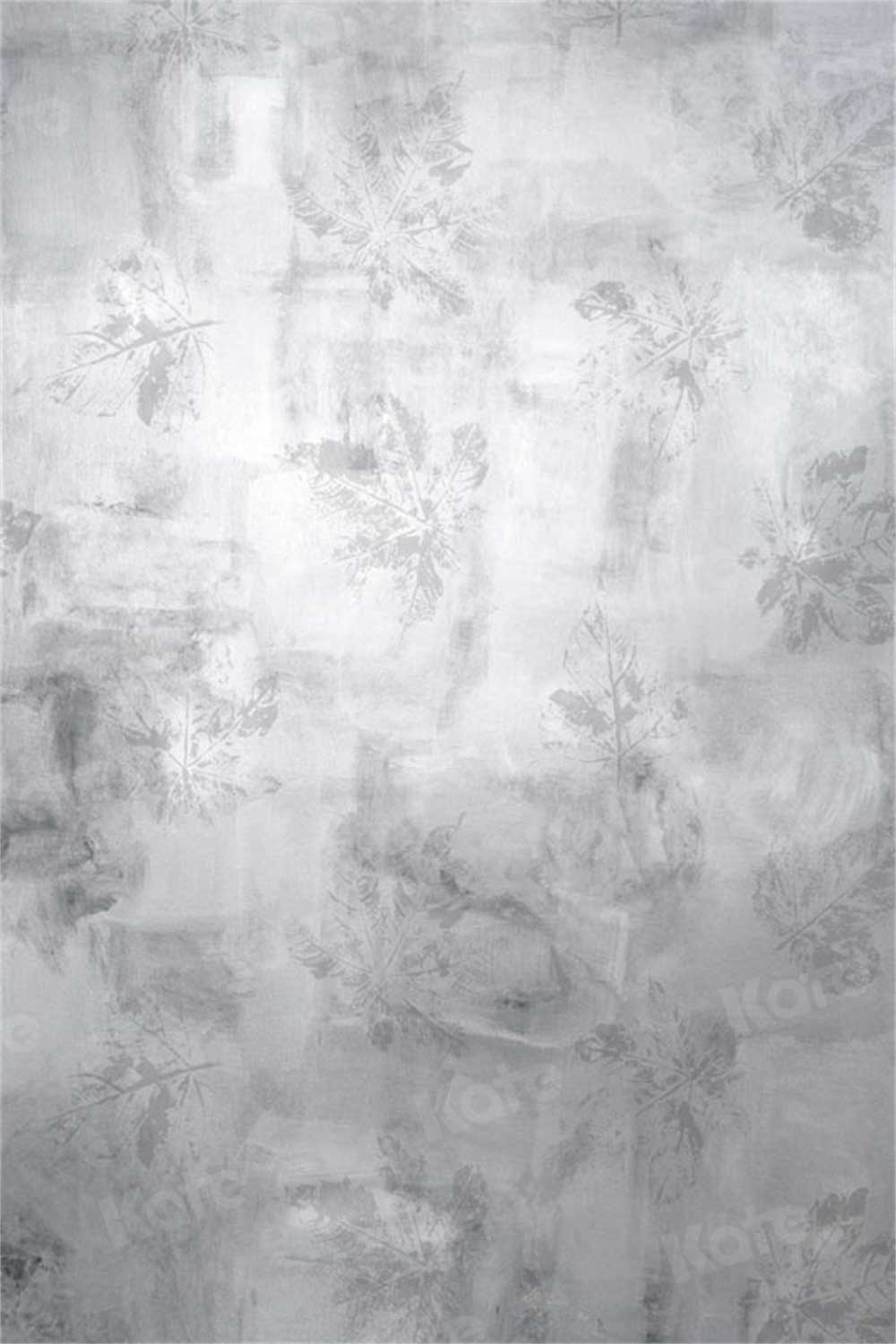 Kate Gris blanc Feuille Abstrait Toile de fond pour la photographie - Kate Backdrop FR