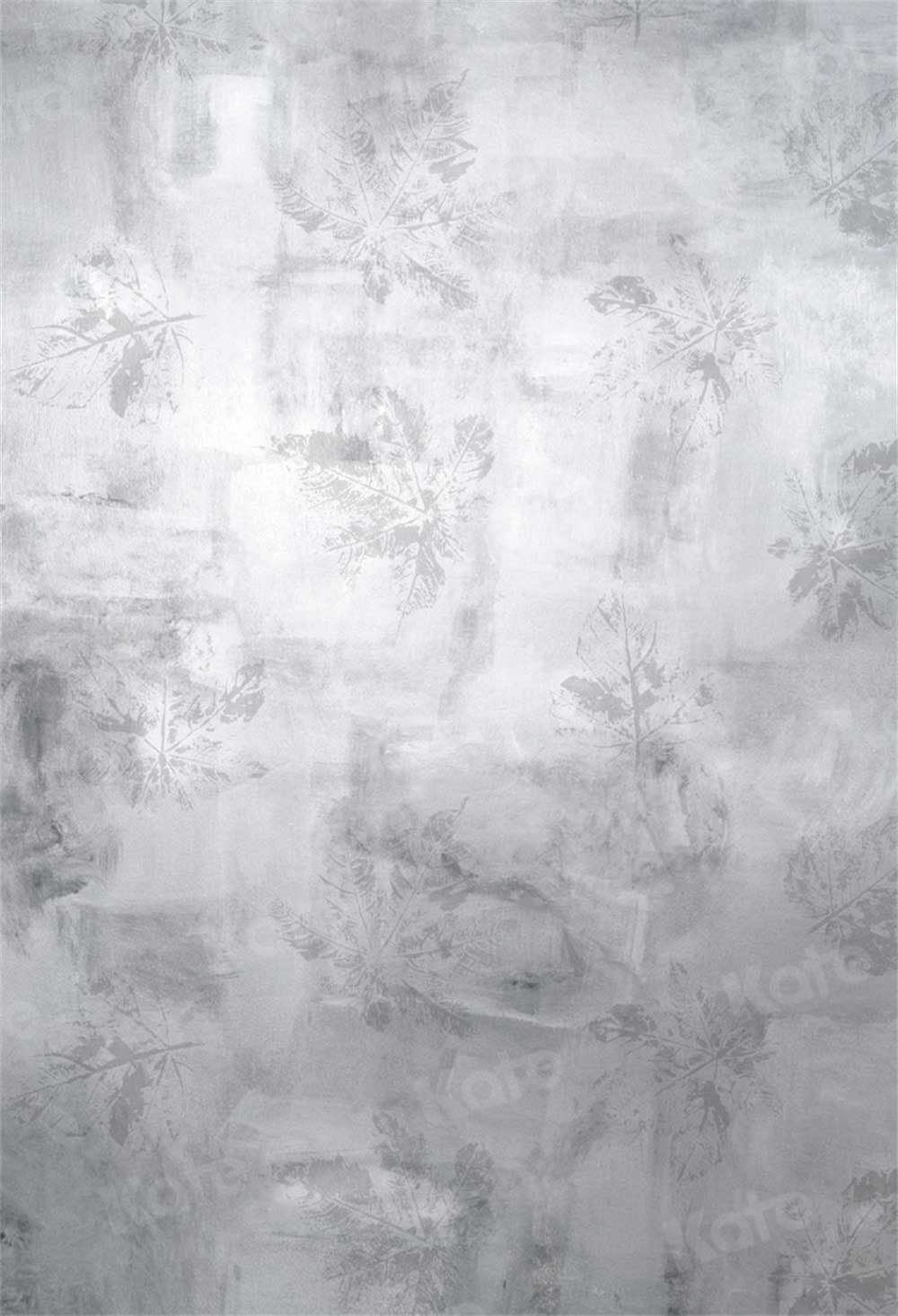 Kate Gris blanc Feuille Abstrait Toile de fond pour la photographie - Kate Backdrop FR