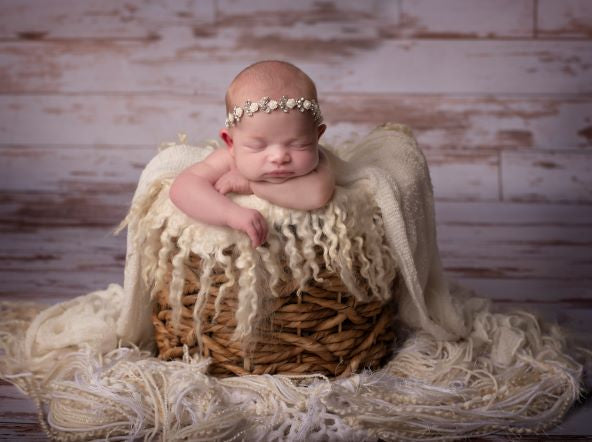 Kate tapis de sol rétro en caoutchouc bois blanc - Kate Backdrop FR
