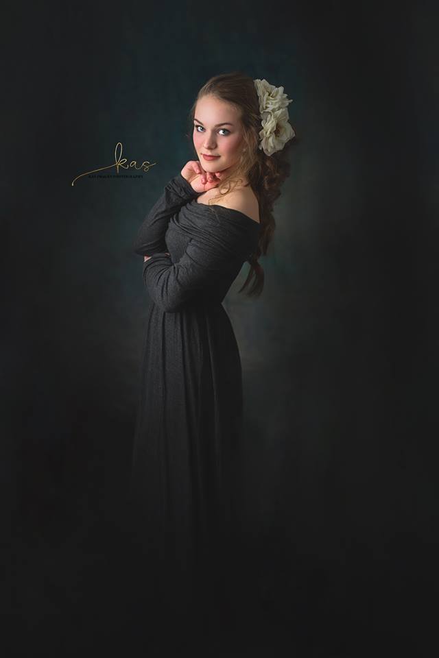 Katebackdrop:Kate Around Cold Black, Green and Light Middle Gray Abstract Textured Backdrop