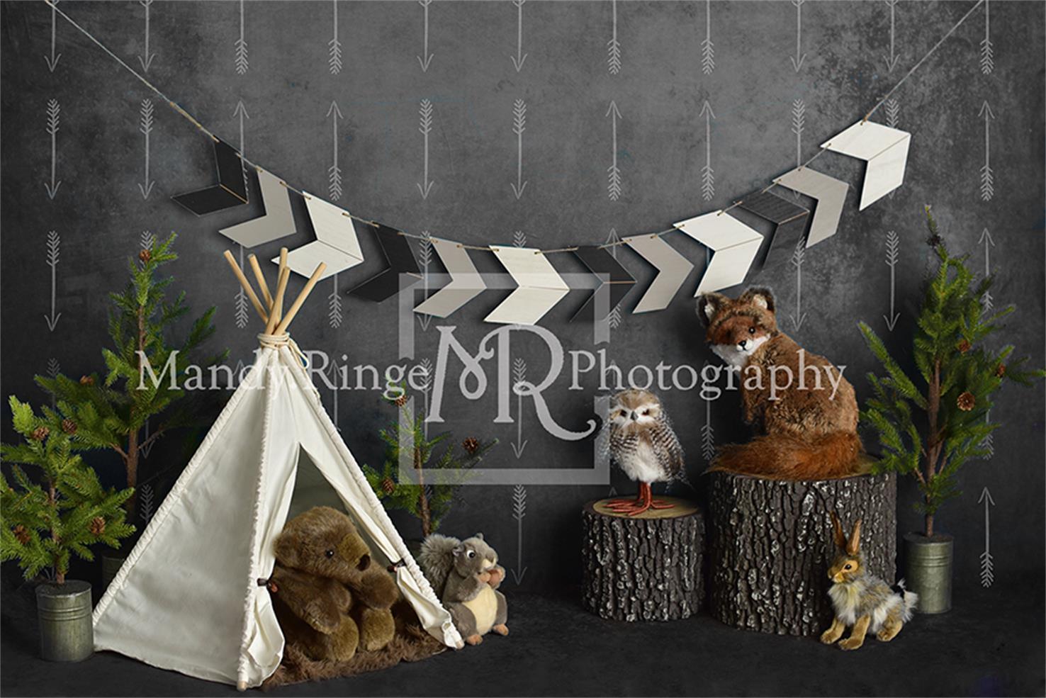 Wild Birthday with Animals Children Backdrop