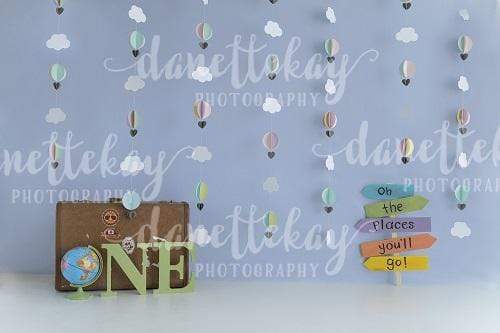 Katebackdrop£ºKate 1st Birthday Children Travel Backdrop for Photography Designed by Danette Kay Photography