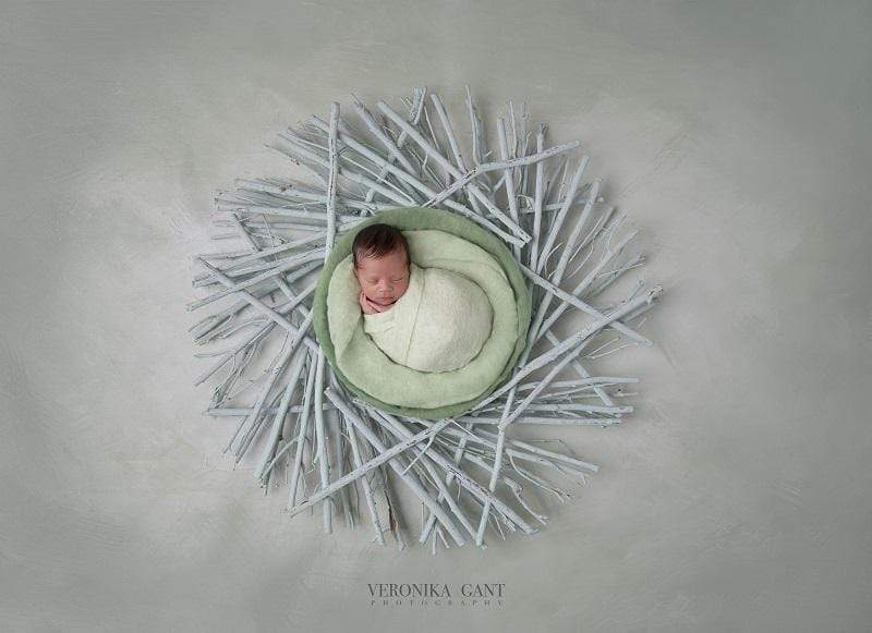 Katebackdrop:Kate Sea Green Water Drop Abstract Texture Backdrop Designed by Veronika Gant