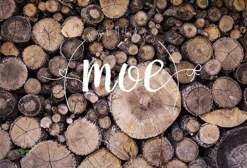 Katebackdrop£ºKate Autumn Wooden Pile Backdrop for Photography Designed By Moements Photography