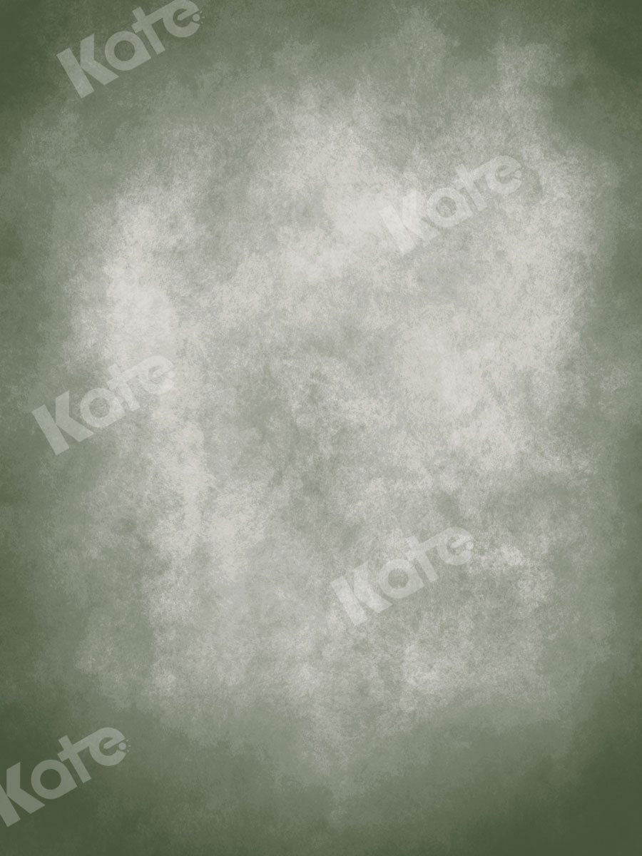 Kate Abstrait Portrait Texture Vert-gris Brumeux Toile de fond pour la photographie - Kate Backdrop FR