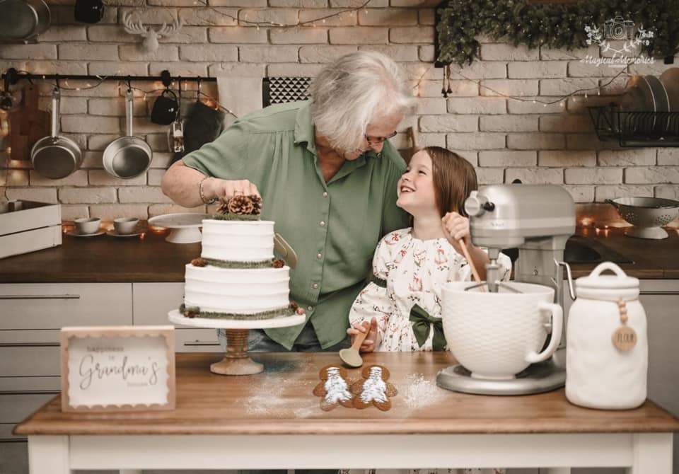 Kate Cuisine Noël Mur de briques Blanc Toile de fond conçue par Jerry_Sina - Kate Backdrop FR