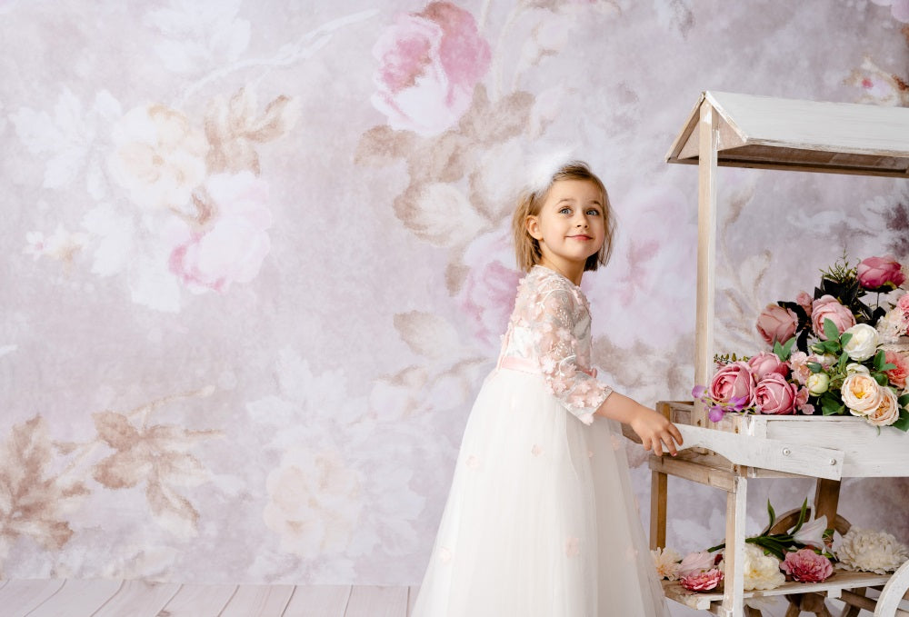 Kate Fleurs Bokeh Rétro Fête des mères Toile de fond conçue par JFCC - Kate Backdrop FR