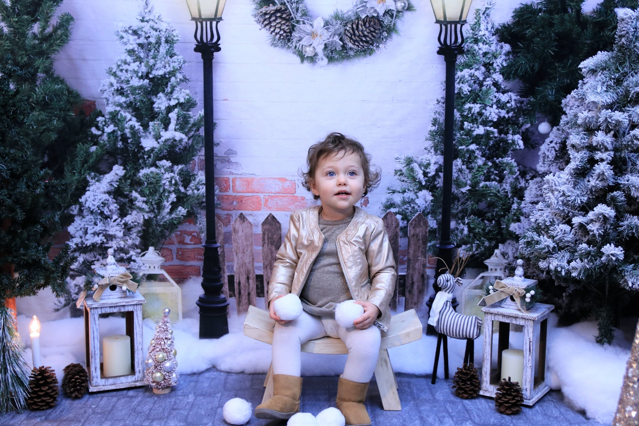 Kate Noël Jardin Lampadaire Arbres Toile de fond conçu par Emetselch - Kate Backdrop FR