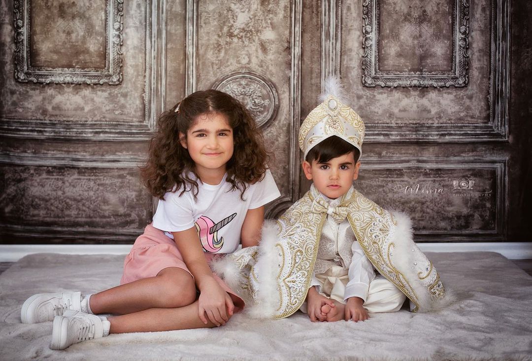 Kate Murale Rétro Marron clair Toile de fond conçue par Chain Photographie - Kate Backdrop FR