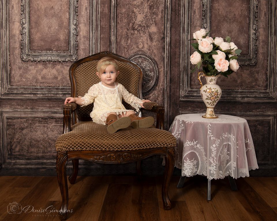 Kate Murale Rétro Marron clair Toile de fond conçue par Chain Photographie - Kate Backdrop FR