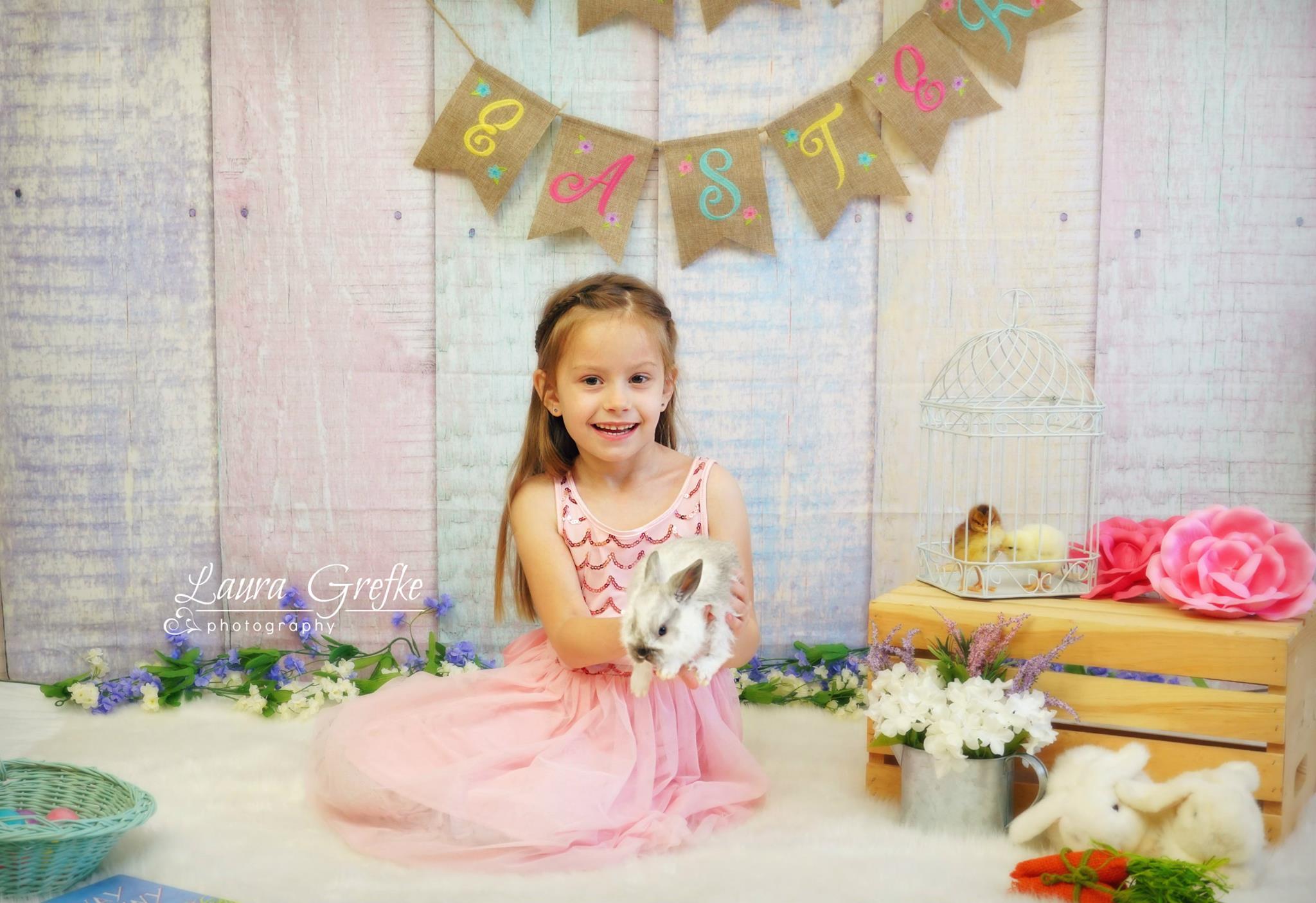 Katebackdrop£ºKate Easter Colorful Wood Backdrop Photography