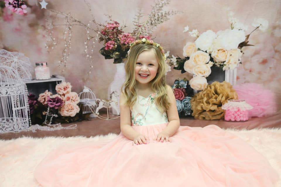 Katebackdrop£ºKate floral antique pink for cake smash backdrop designed by Studio Gumot