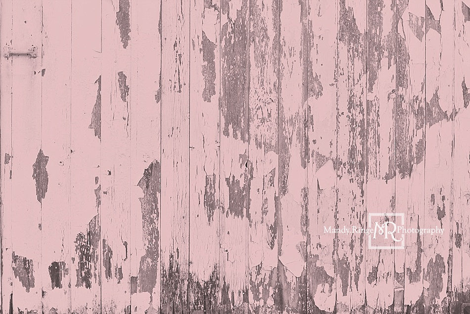 Kate Toile de fond en bois de grange rose minable conçue par Mandy Ringe