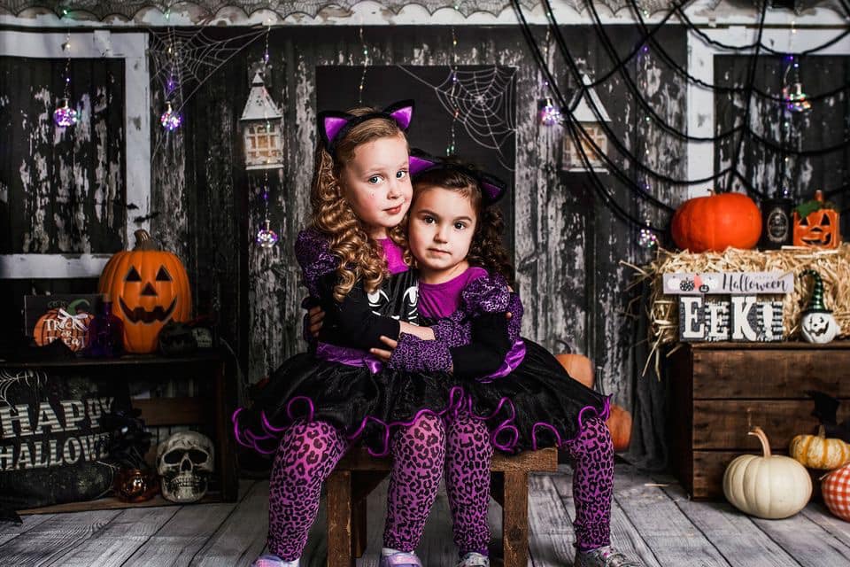 Kate Grange Effrayant Halloween Toile de fond conçue par Mandy Ringe - Kate Backdrop FR