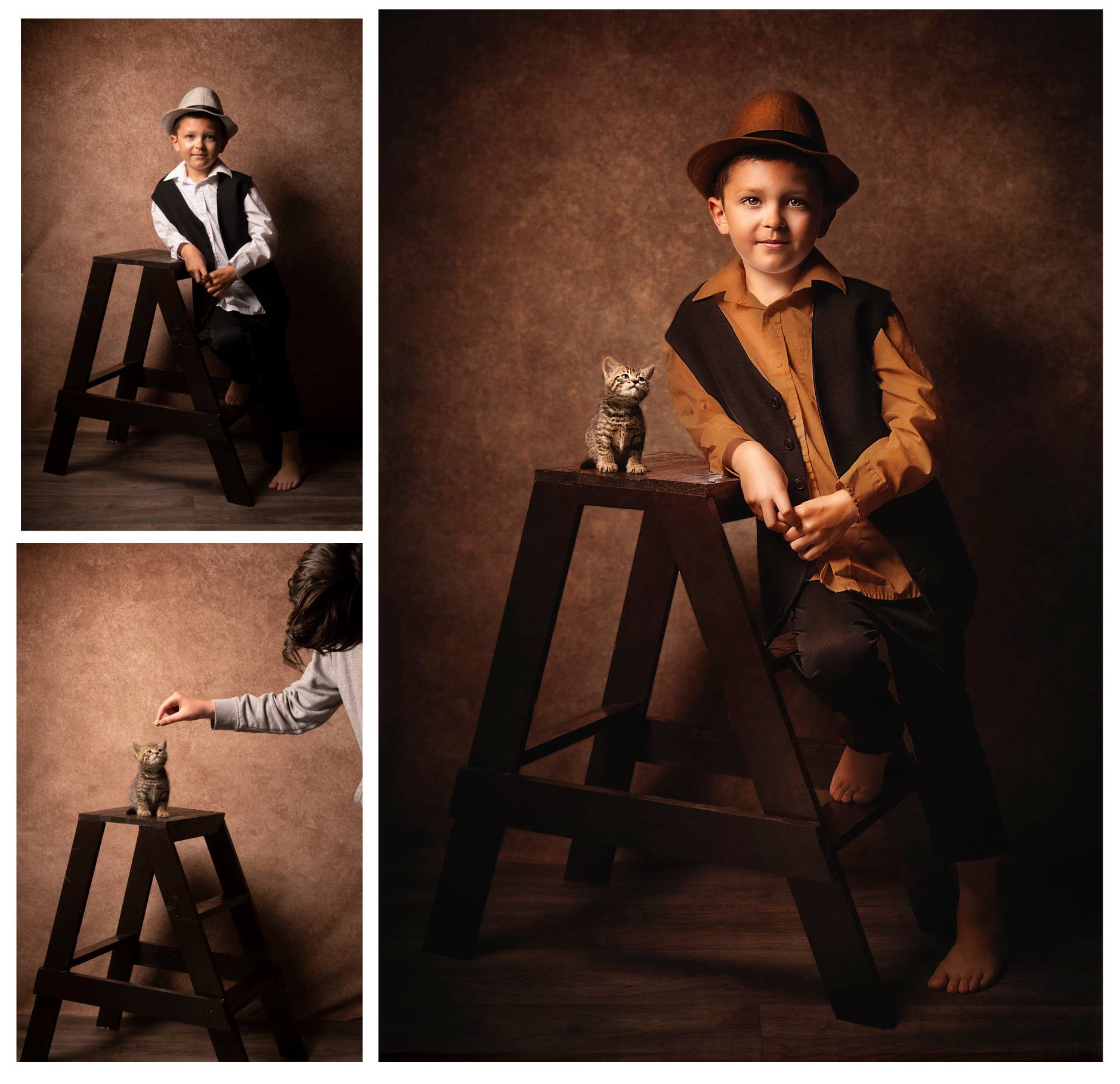 Kate Texture abstraite Vieux Brun Marron clair Toile de fond pour la photographie - Kate Backdrop FR