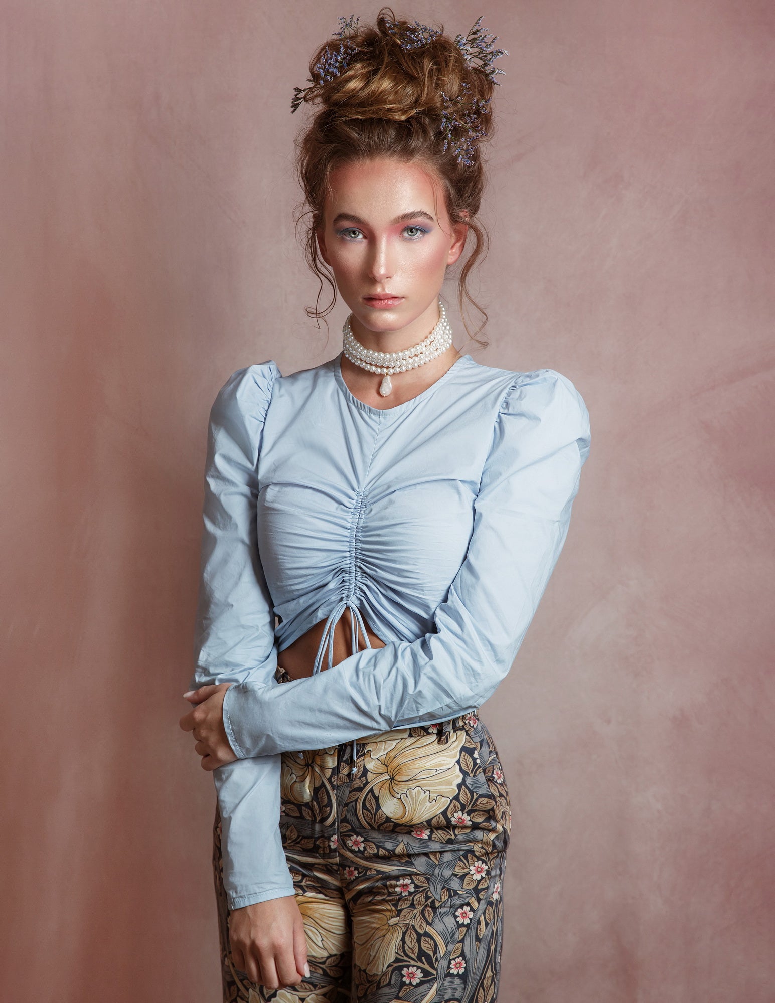 Kate Couleur unie Tissu Rose Toile de fond Photographie de portrait - Kate Backdrop FR