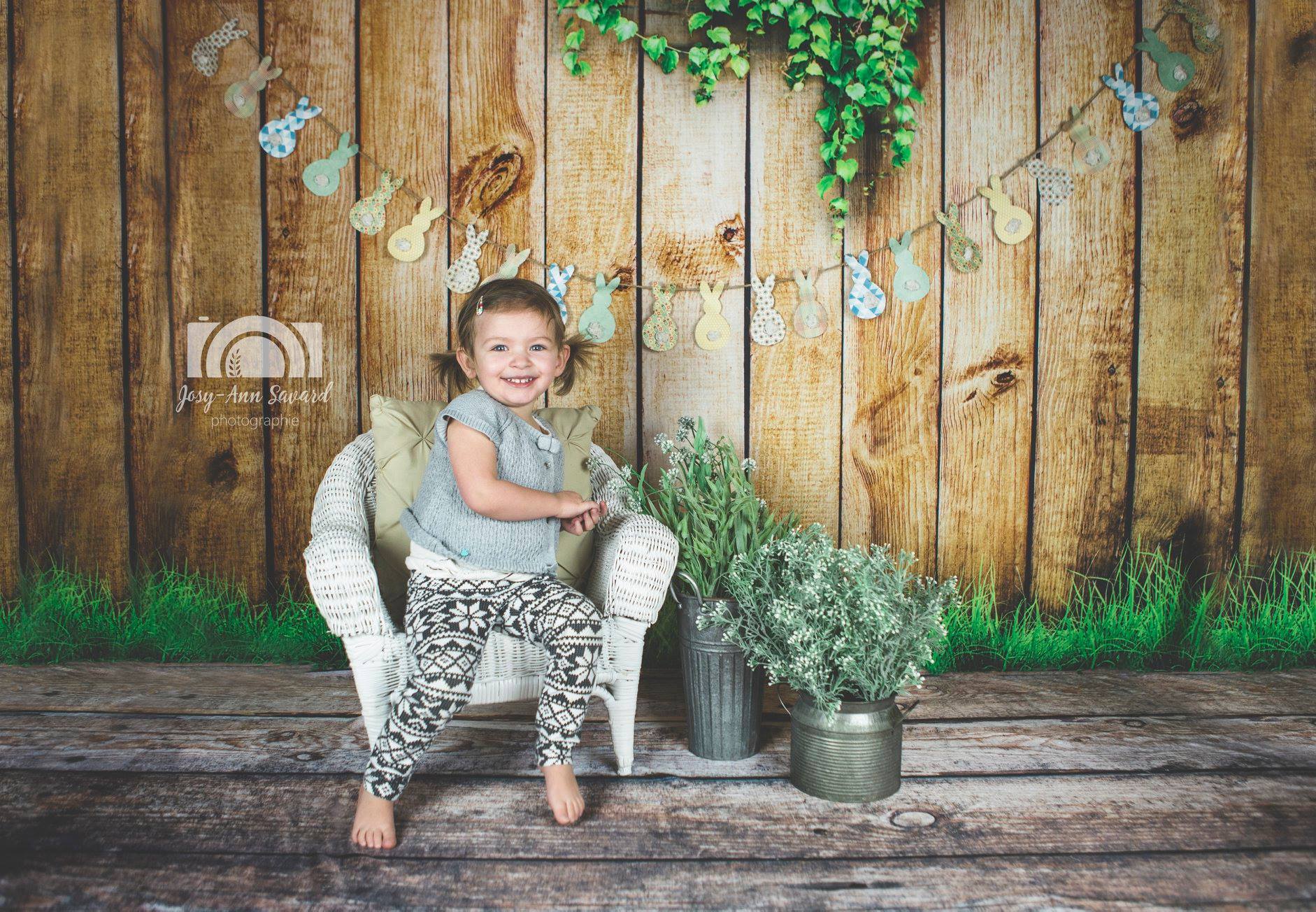 Katebackdrop£ºKate Spring Wooden Backdrop for Easter/Wedding/Newborn